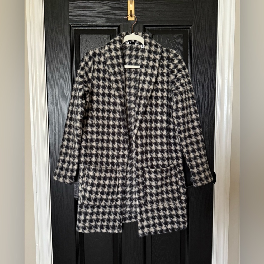 Houndstooth Sweater Jacket